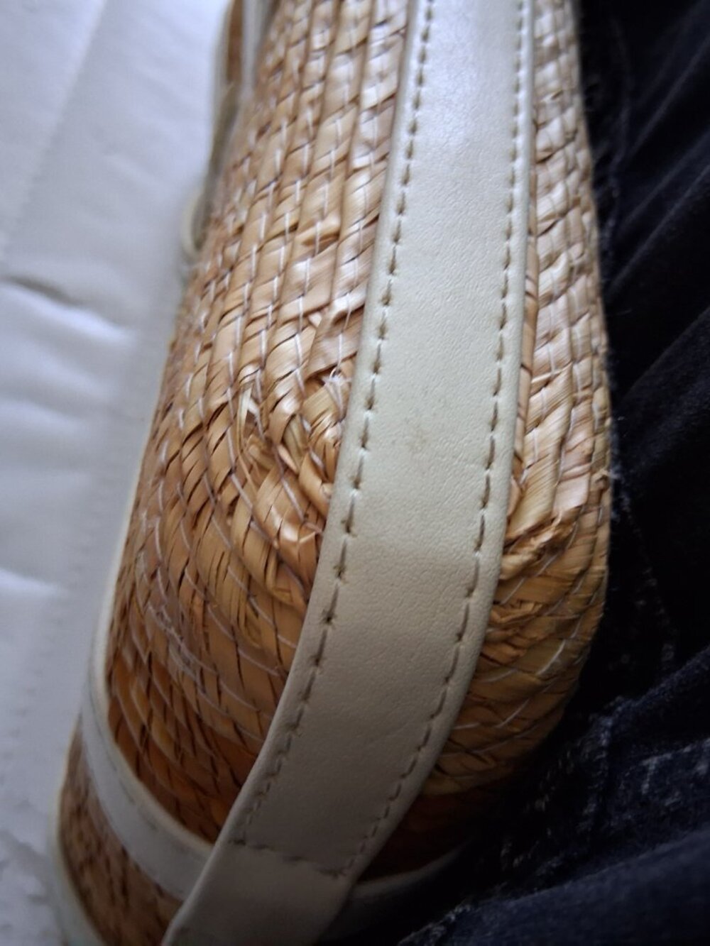 Altuzarra Watermill Baguette Bag with White Leather Trim - Picture 11 of 13